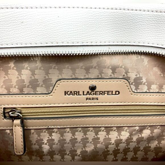 NWT Karl Lagerfeld Paris Adele Multi Color Logo Tote - Picture 6 of 11